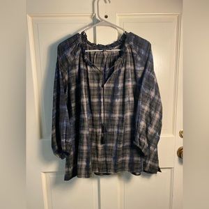Olivaceous Plaid Shirt- Medium